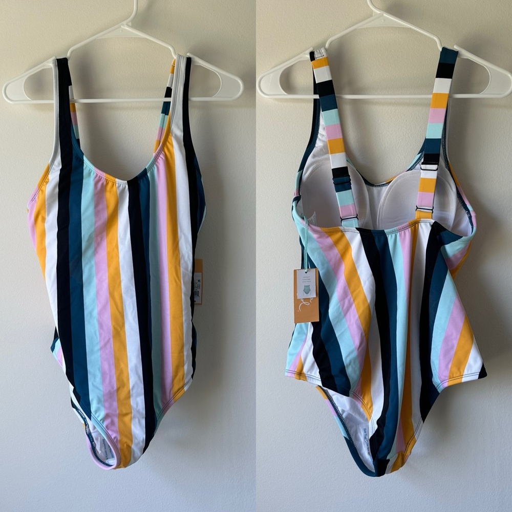NWT Kona Sol One Piece Swimsuit, mod coverage, size M